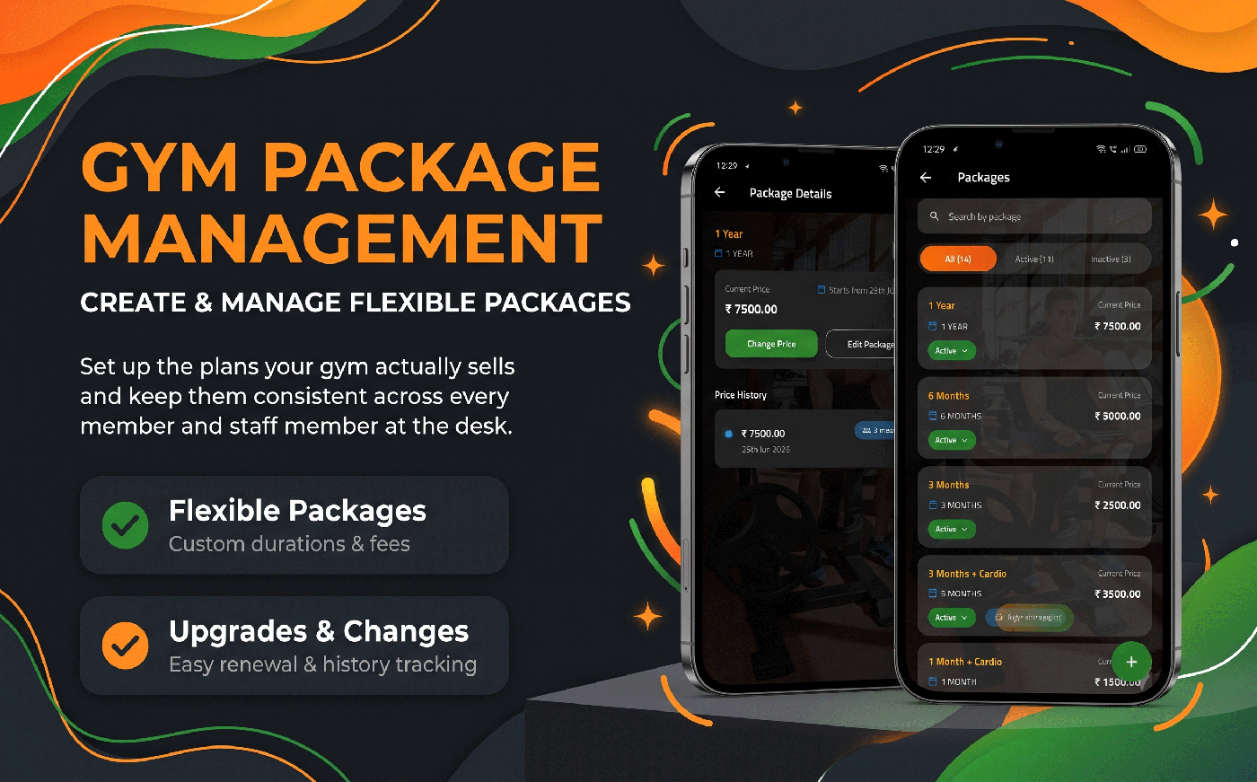 BharatGymDesk membership packages